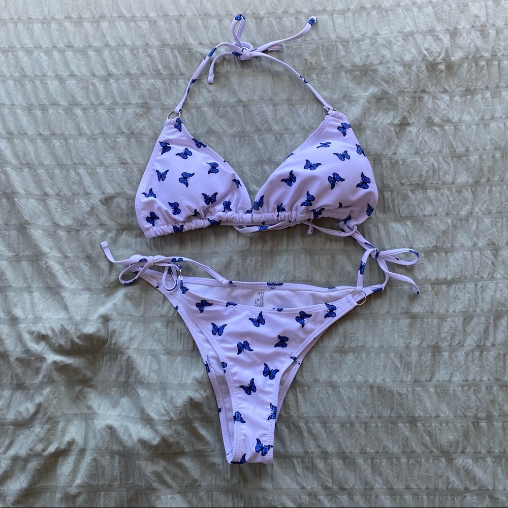 Shein Butterfly String Bikini Set